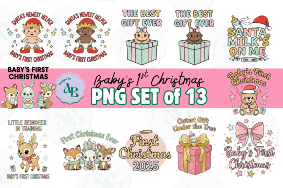 Baby's 1st Christmas PNG Design Set: Illustrations Review