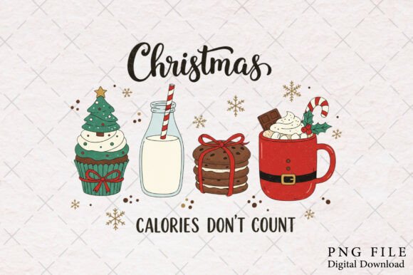 Retro Christmas Quote PNG Sublimation & Illustrations
