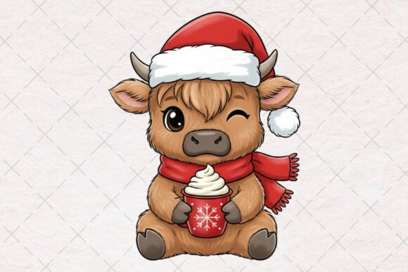 Review: Christmas Highland Cow Cozy Winter PNG