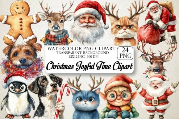Review: Christmas Joyful Time Clipart & Illustrations