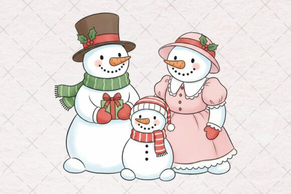 Reviewing the Christmas Snowman Family PNG for Embroidery