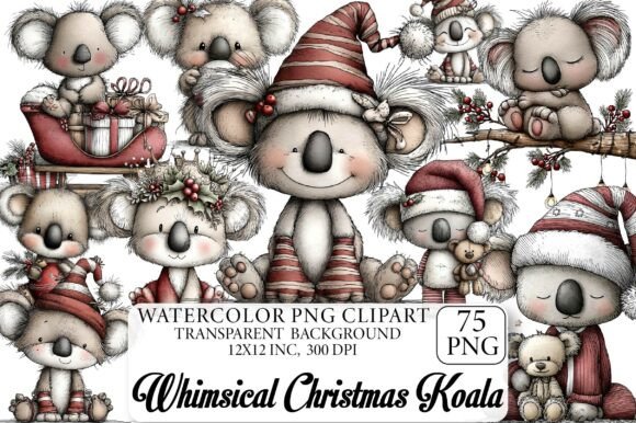Reviewing Whimsical Christmas Koala Clipart for Stitching