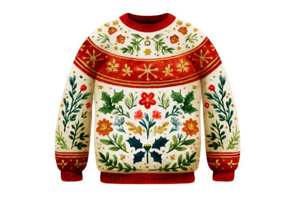 Ugly Holly Floral Sweater Illustrations Review